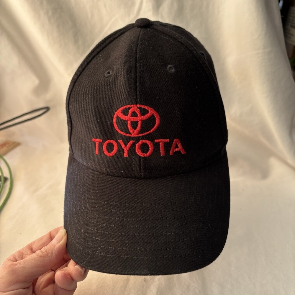 Toyota Sport Cap Black With Red Logo Adjustable Snapback